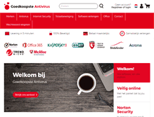 Tablet Screenshot of goedkoopsteantivirus.nl