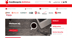 Desktop Screenshot of goedkoopsteantivirus.com