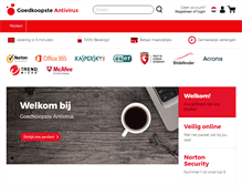 Tablet Screenshot of goedkoopsteantivirus.com